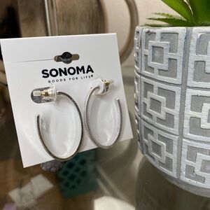 Sonoma Shimmering Silver Hoops